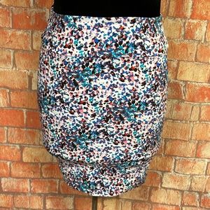 Margaret M Petite‎ Speckled Print Mini Skirt